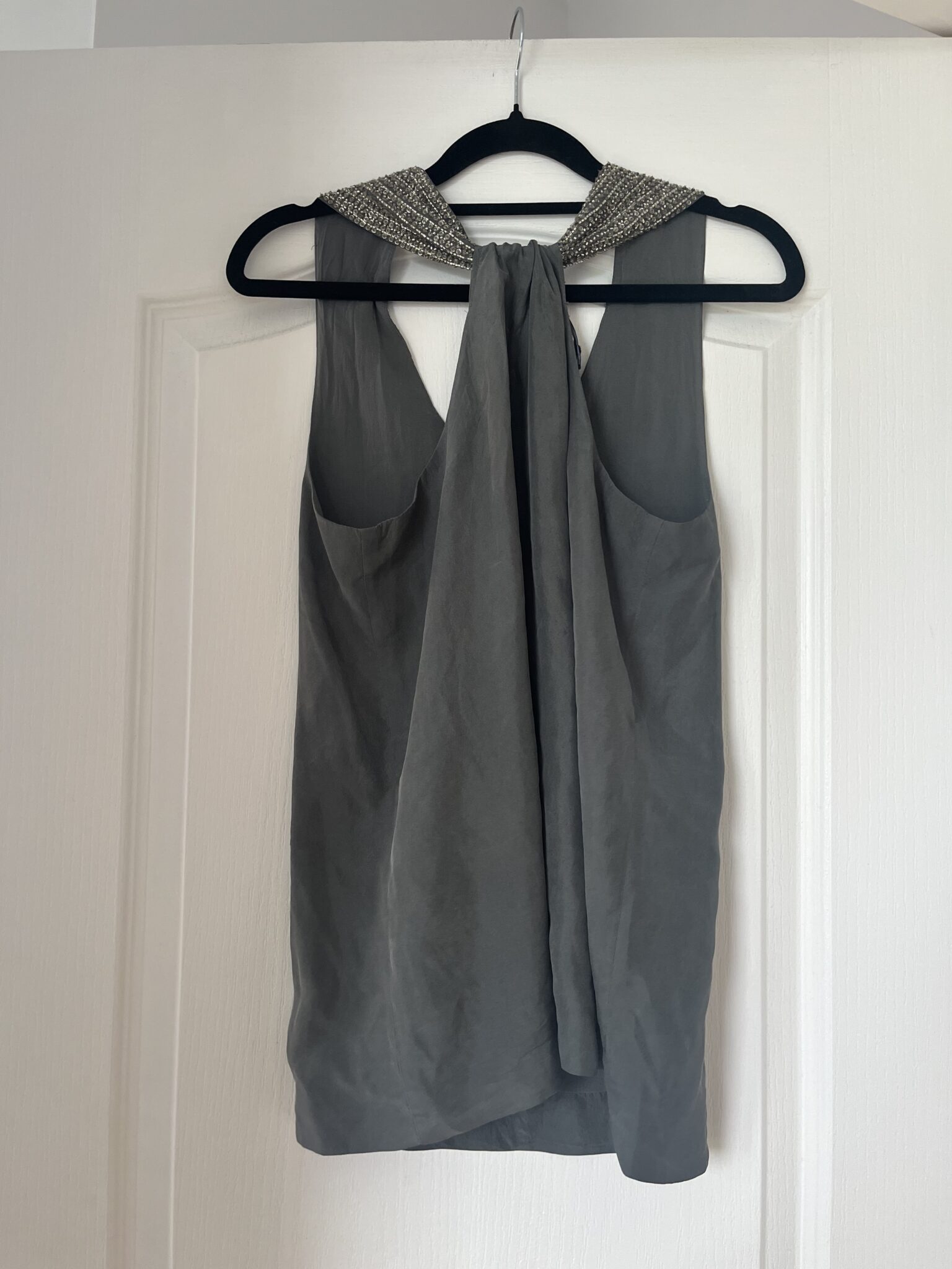 Image for 100% silk Theory grey top size P