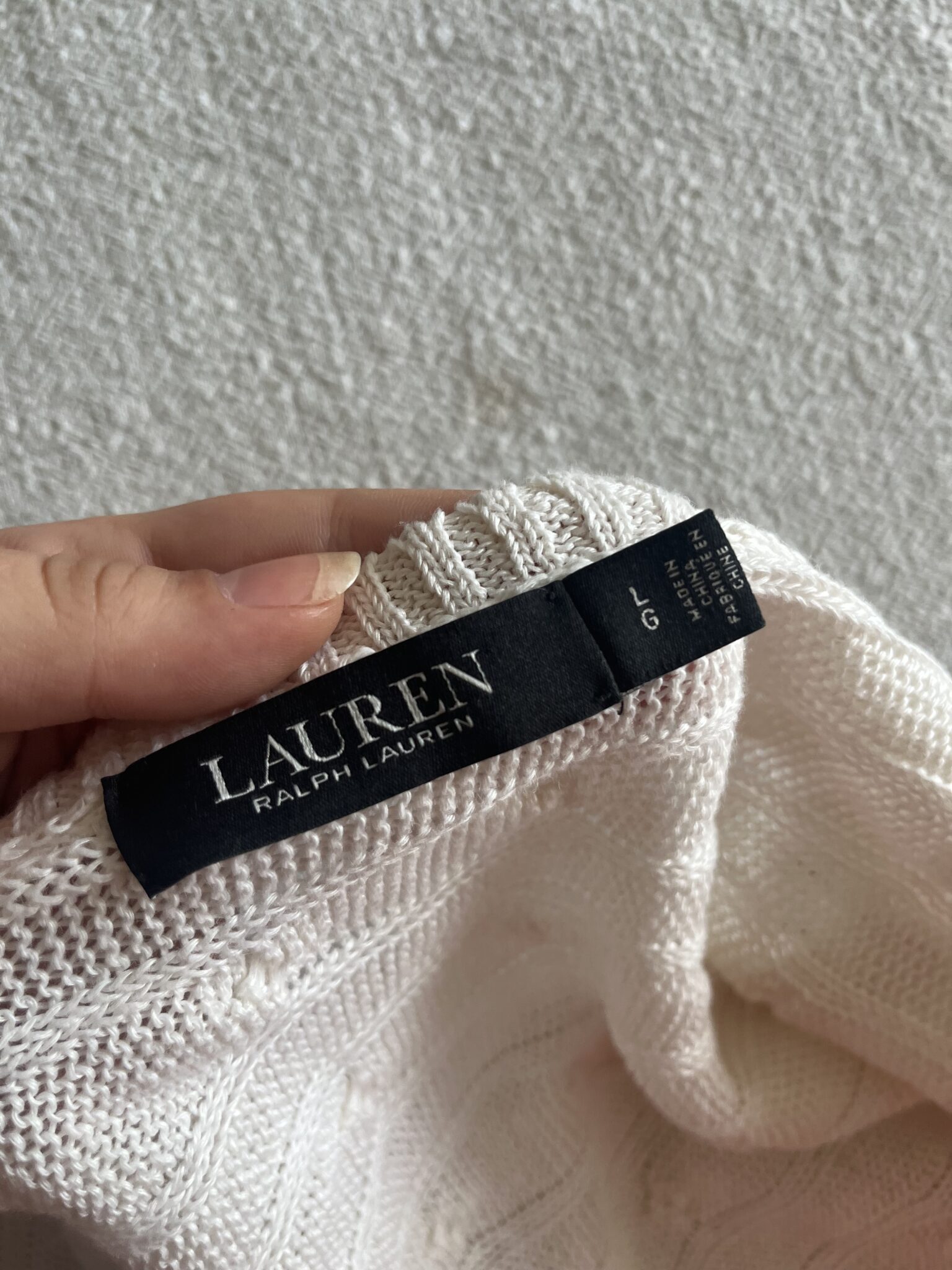 Image for 100% linen jumper Lauren Ralph Lauren women's size L