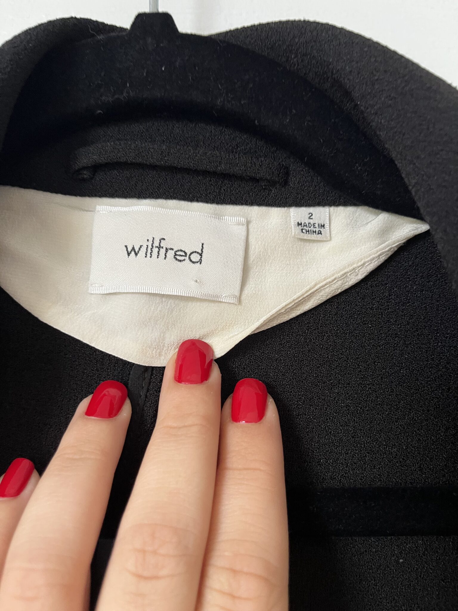 Image for Wilfred women's black blazer size 2