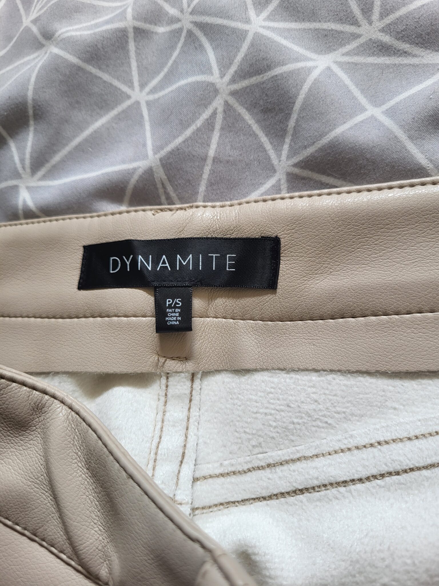 Image for Faux leather skirt dynamite