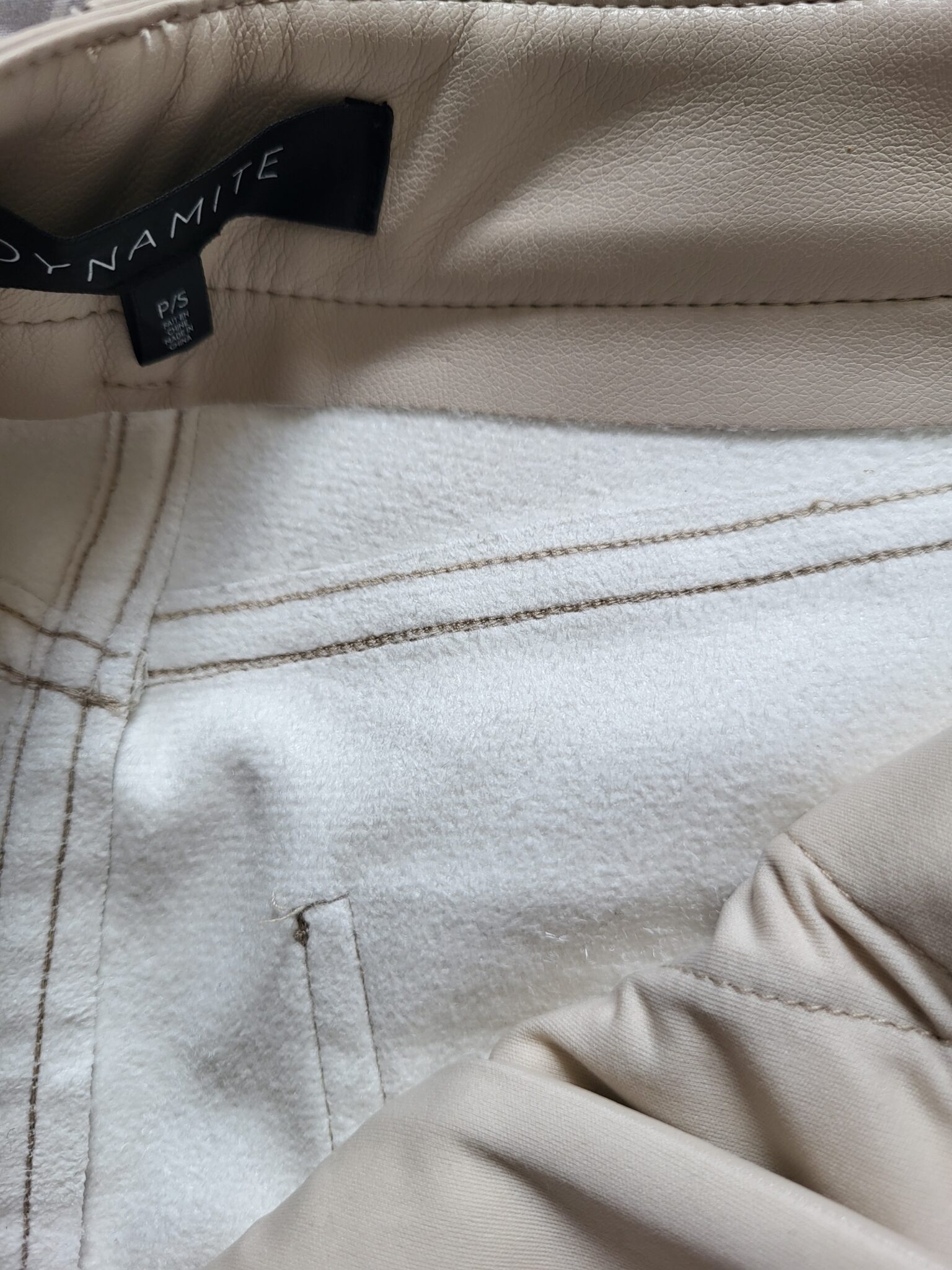 Image for Faux leather skirt dynamite