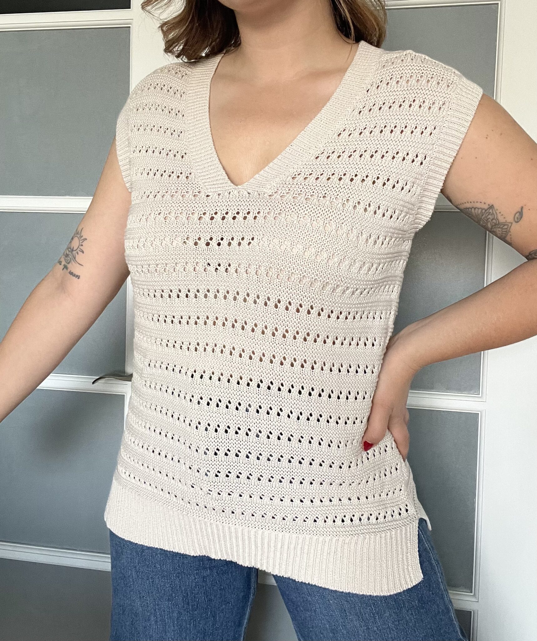 Featured image for Haut Hudson North taille S en maille beige