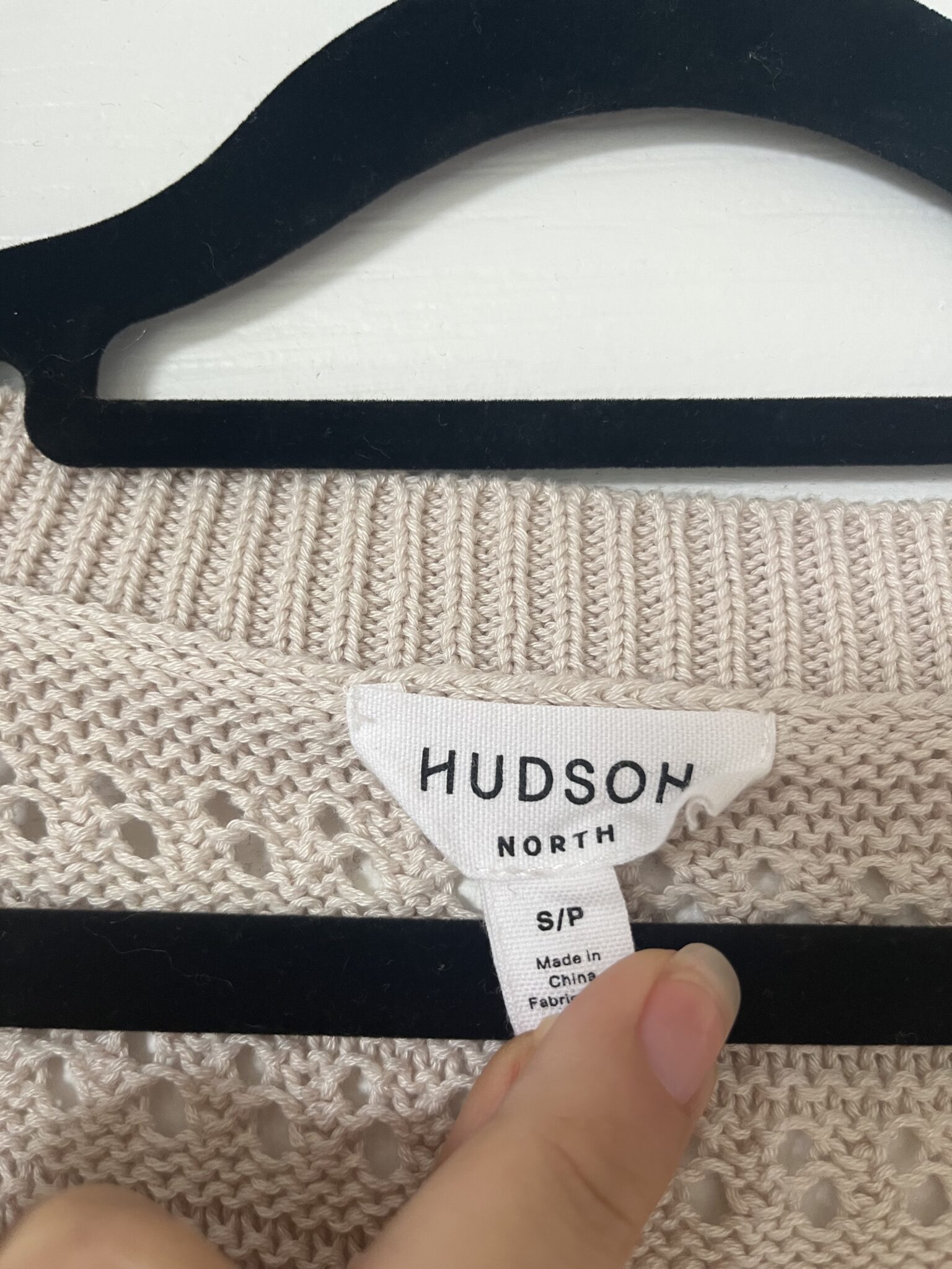 Image for Haut Hudson North taille S en maille beige