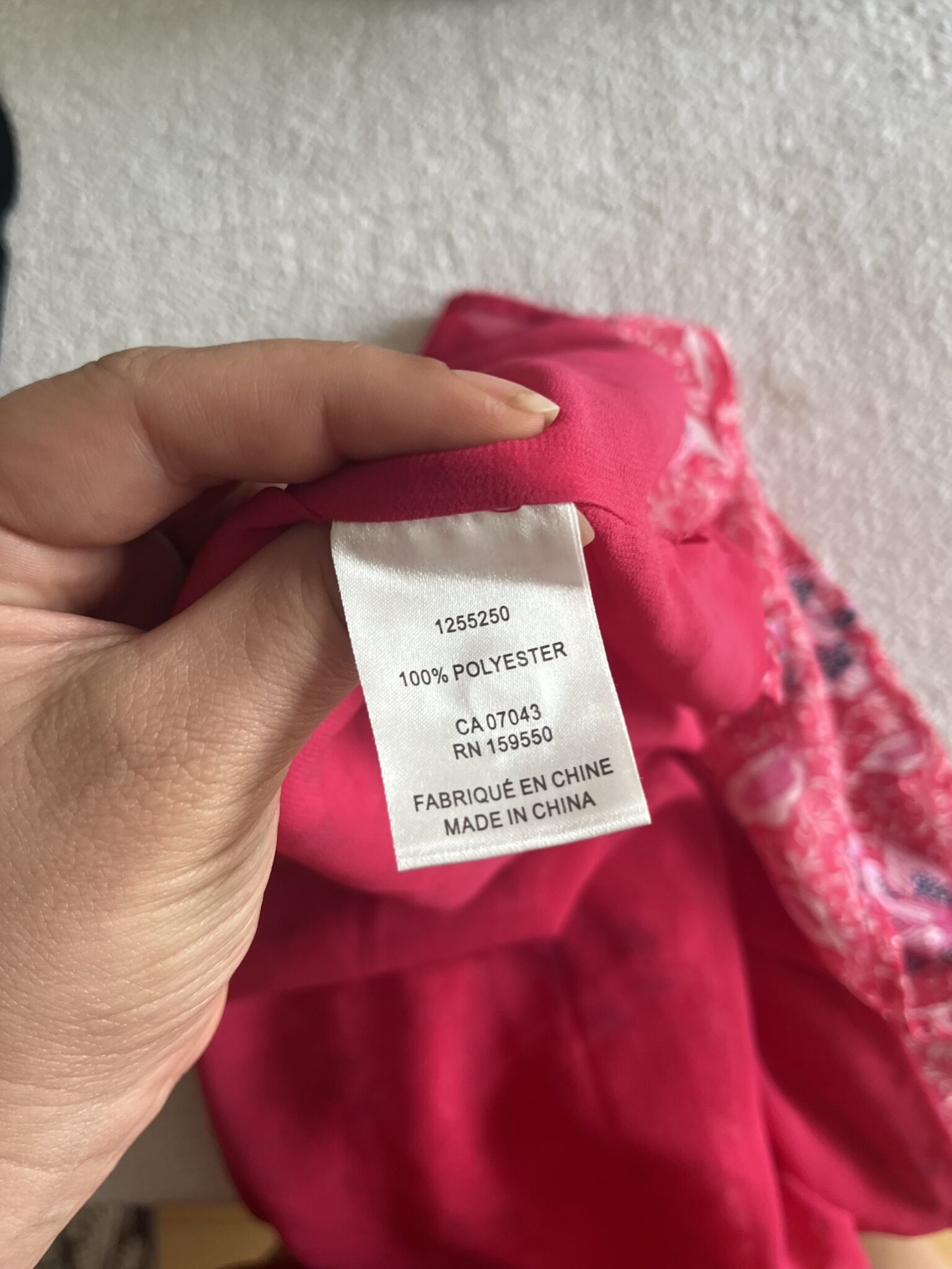 Image for Joie pink floral blouse size M