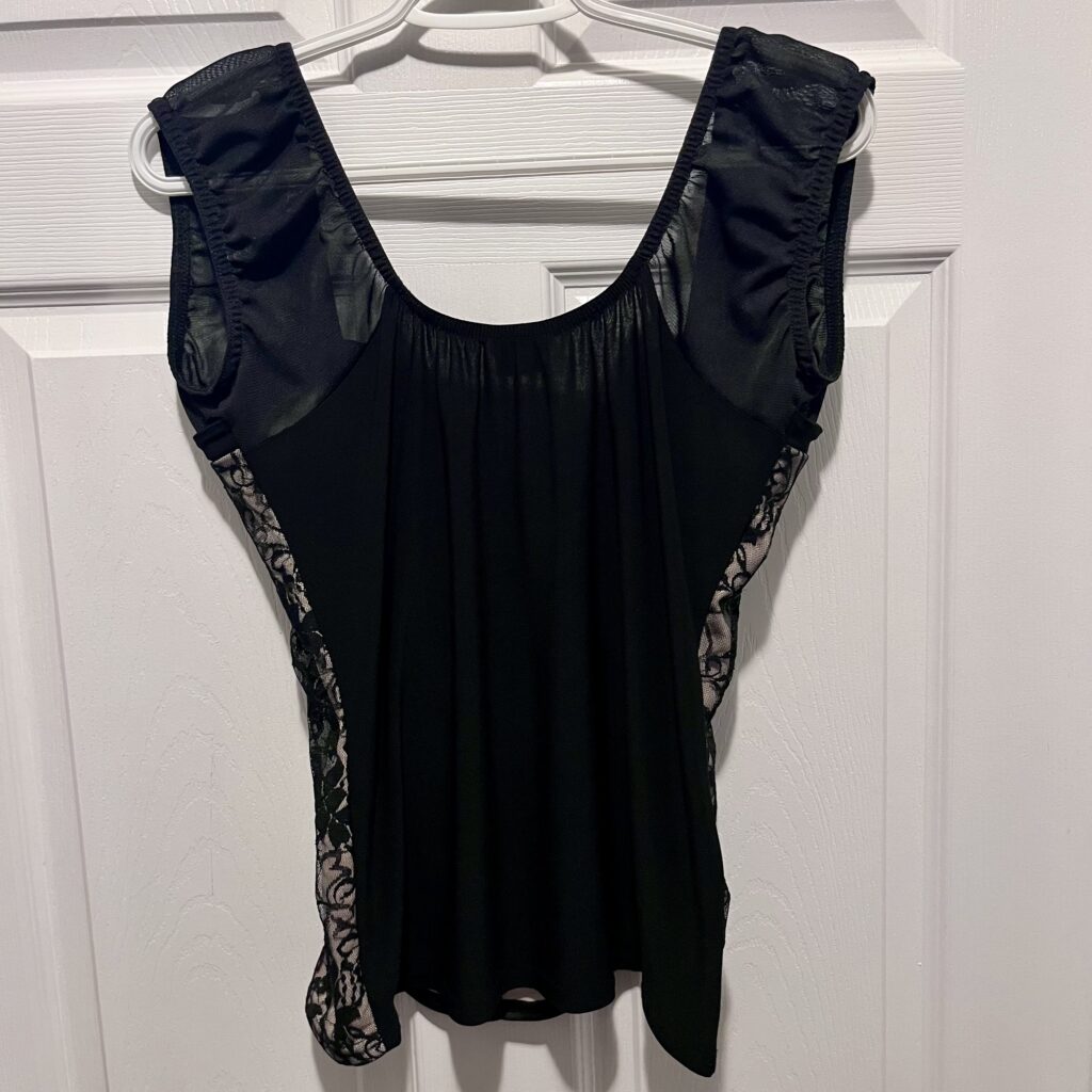 Image for Suzy Shier top lace black style bustier Women Medium sleeveless cami gothic