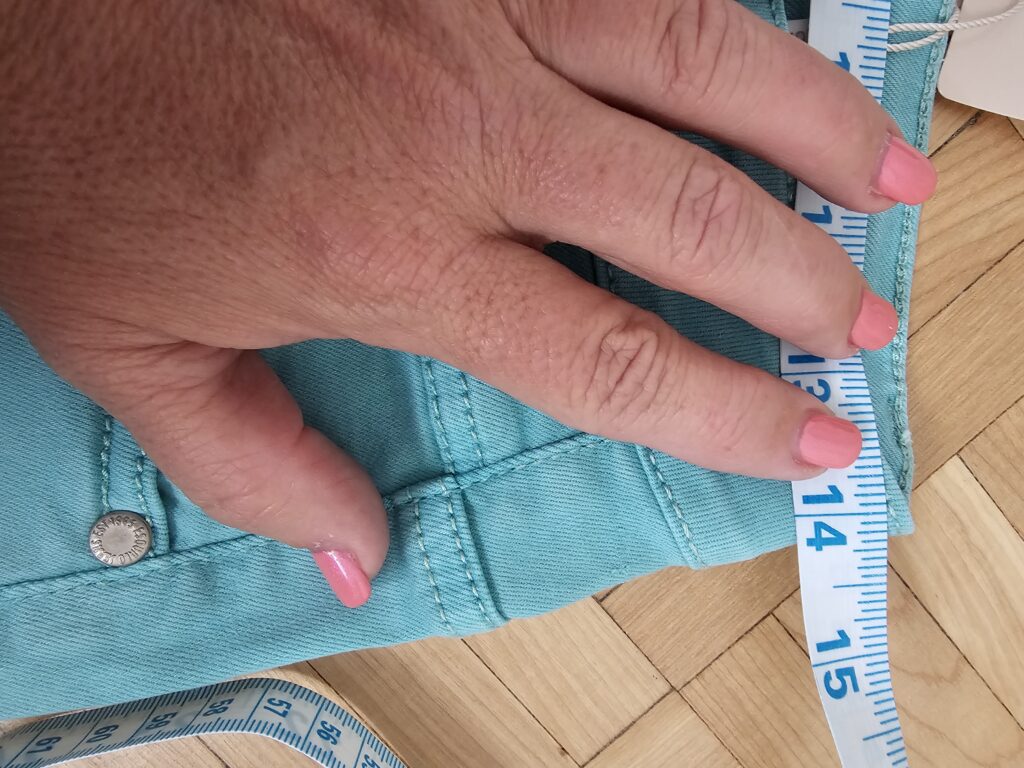 Image for Turquoise denim shorts