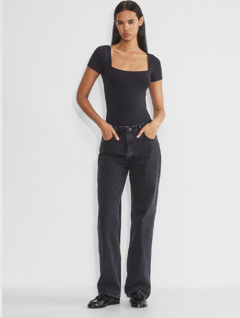 Image for Aritzia black bodysuit with sleeves
