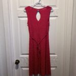 Thumbnail for Frank Lyman Dress Polka Dot red white Women Small v neck A-Line sleeveless midi