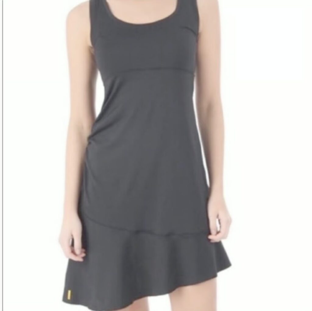 Featured image for Lole Dress asymmetrical Activewear dark gray midi Women Medium sport sleeveless