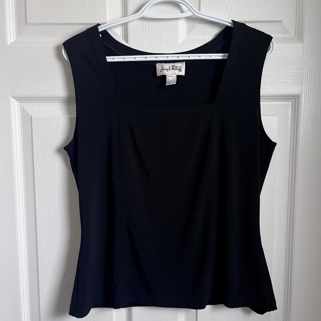 Featured image for Joseph Ribkoff Camisole Top Bustier square neck black Women 12 Large sleeveless