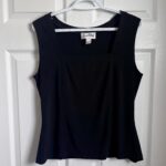Featured thumbnail for Joseph Ribkoff Camisole Top Bustier square neck black Women 12 Large sleeveless