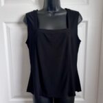 Thumbnail for Joseph Ribkoff Camisole Top Bustier square neck black Women 12 Large sleeveless