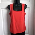 Featured thumbnail for NWOT Frank Lyman Top Bustier Orange Camisole Tank Women 6 Small sleeveless
