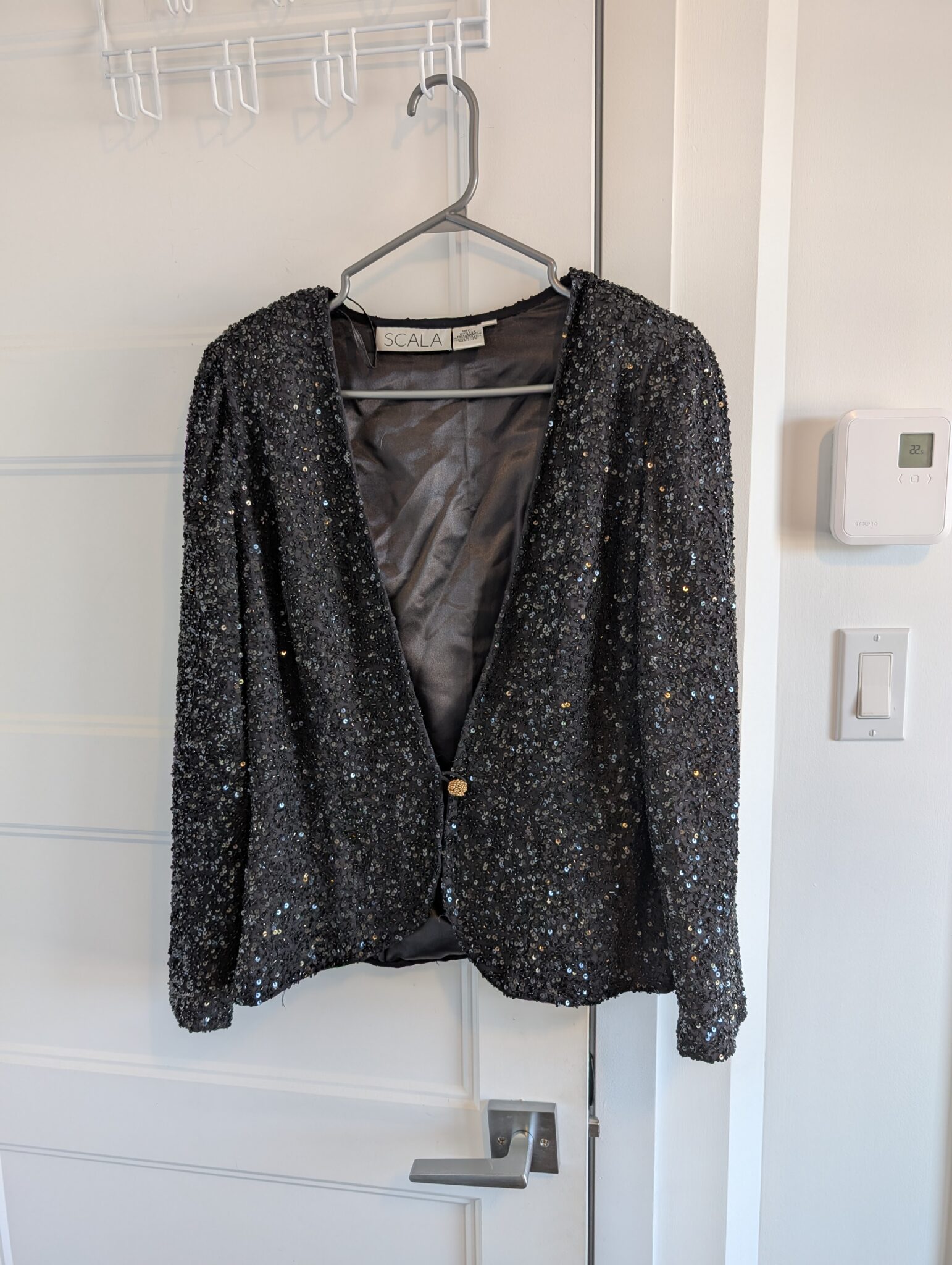 Featured image for Veston Vintage en soie Sz M