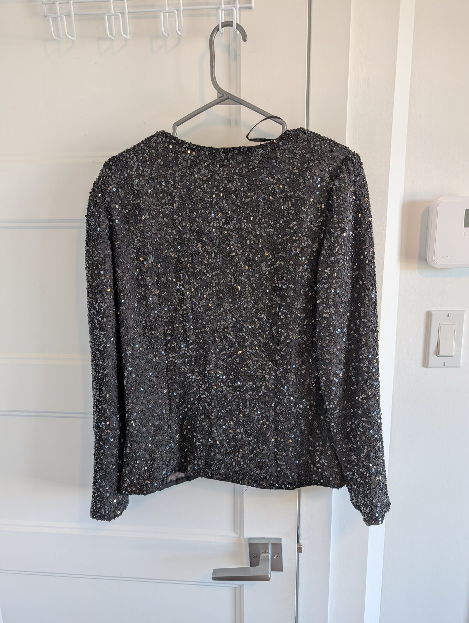 Image for Veston Vintage en soie Sz M