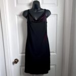 Featured thumbnail for Vintage Accomplice Slip Dress shiny Black Red Women Small cocktail sleeveless