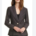 Featured thumbnail for Ted Baker London Blazer Jacket Black Jacquard NEOLAA Suit Women 1 / US 4 Small