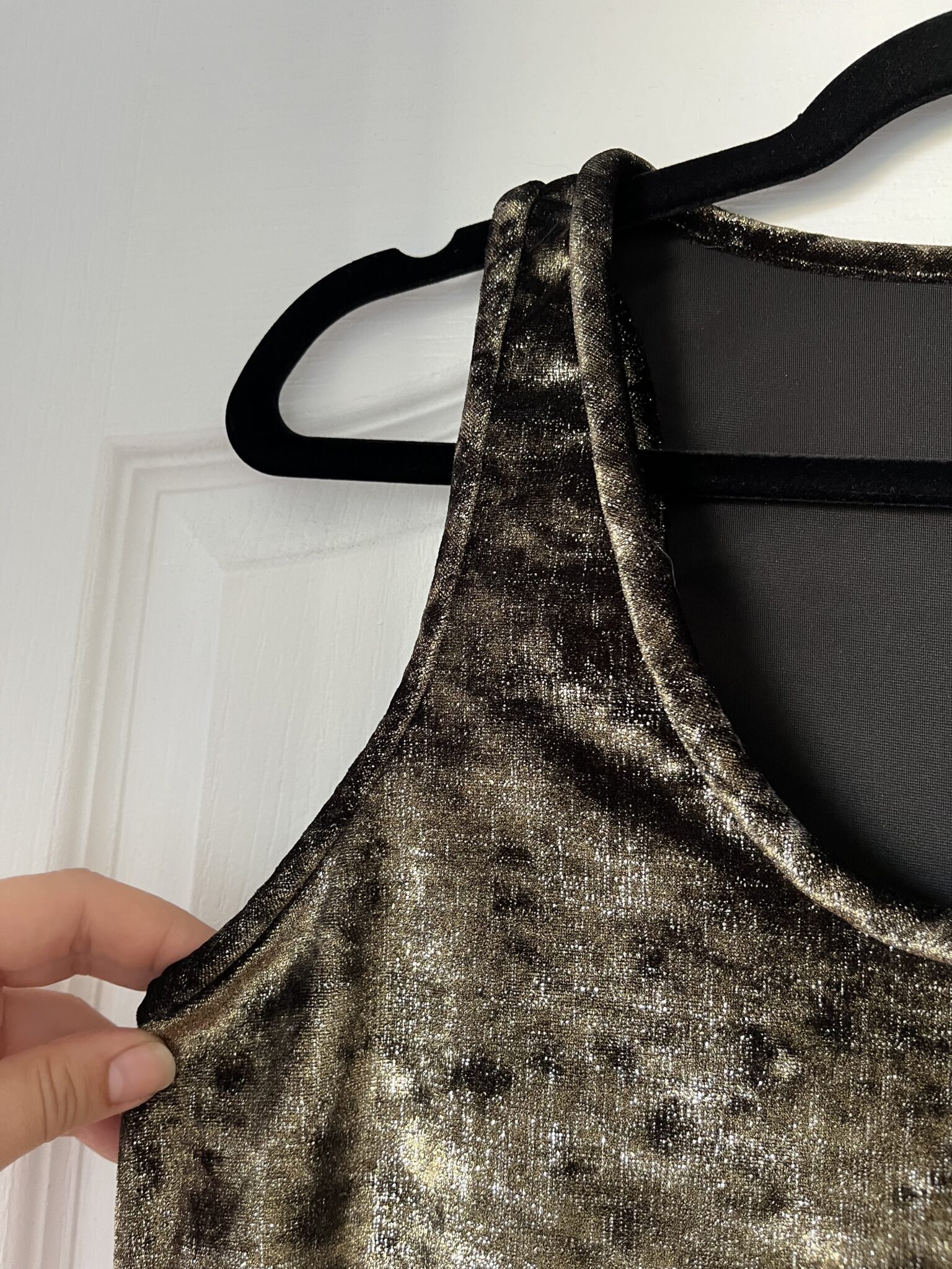 Image for Maje black and gold tank top size 1