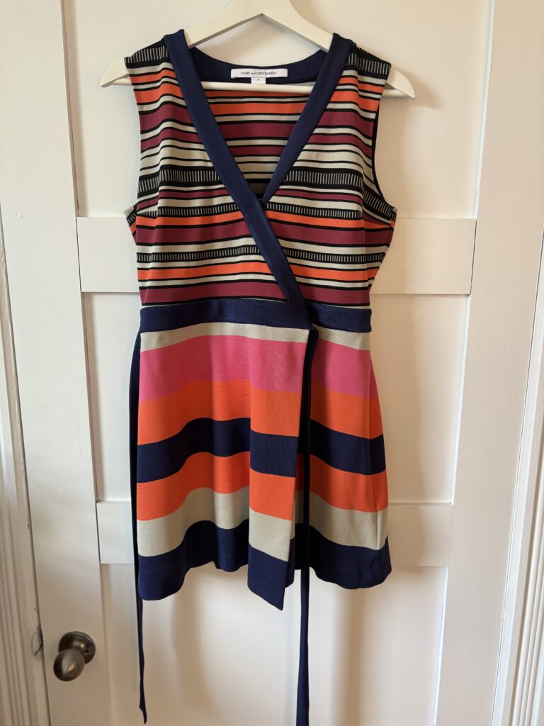Image for Colourful wrap dress