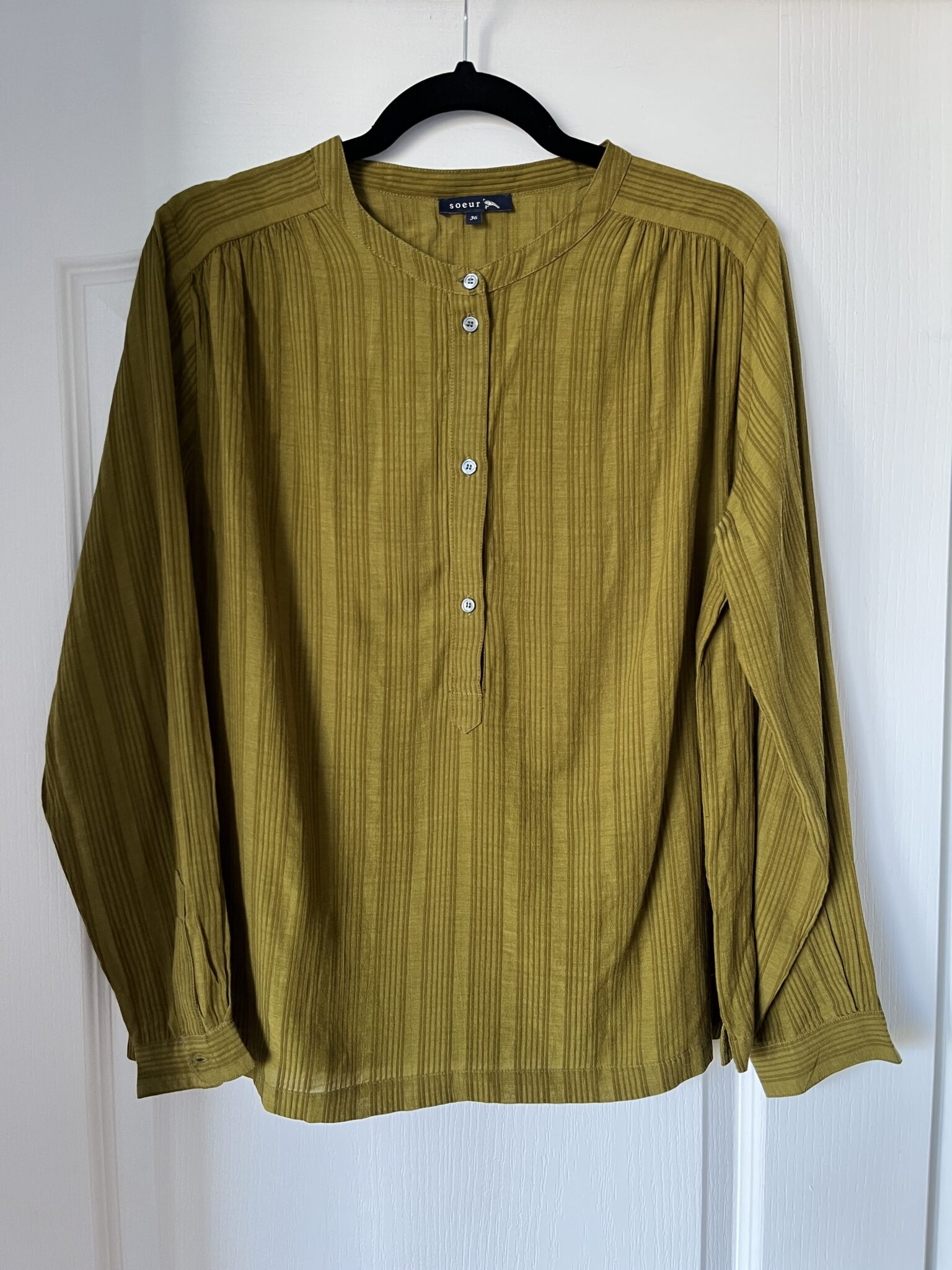 Featured image for Sœur Birdy khaki blouse size S