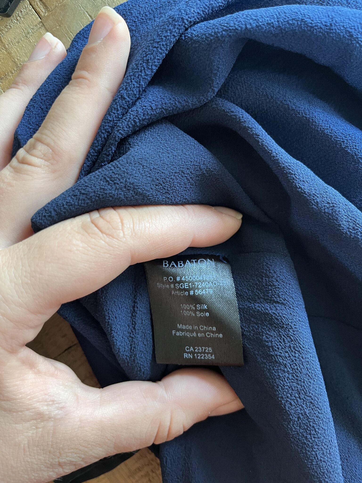 Image for Babaton 100% silk skirt
