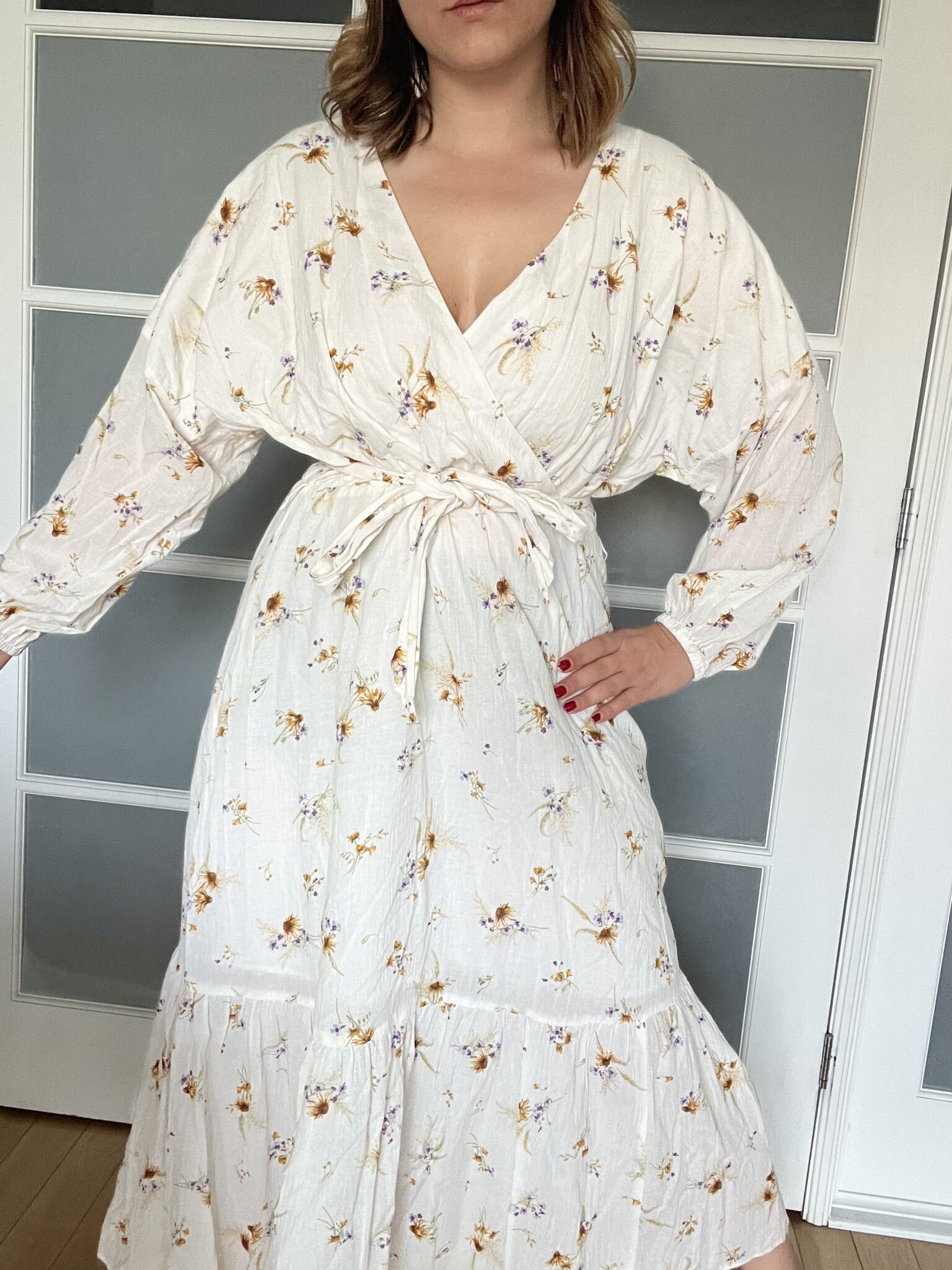 Image for H&M floral maxi dress size L