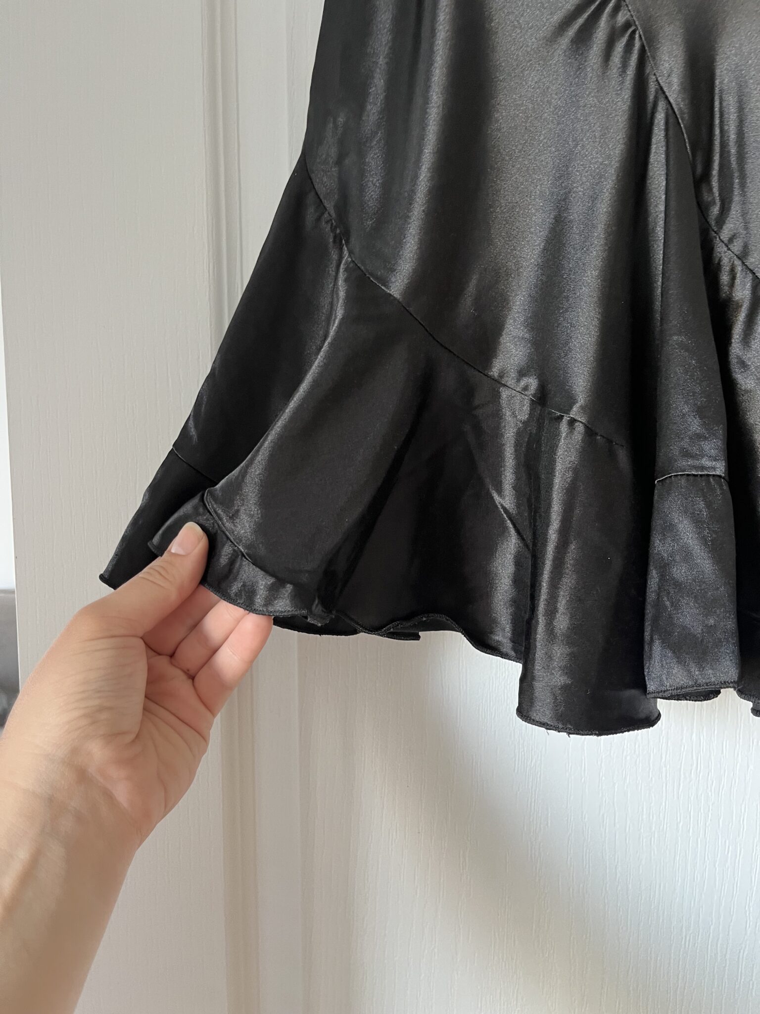 Image for Limité black vintage skirt with ruffles