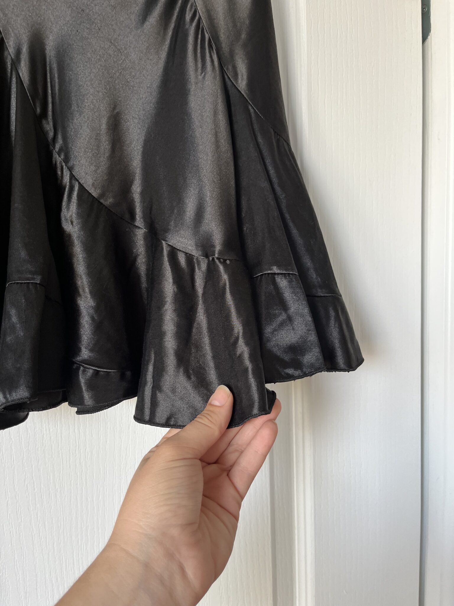Image for Limité black vintage skirt with ruffles