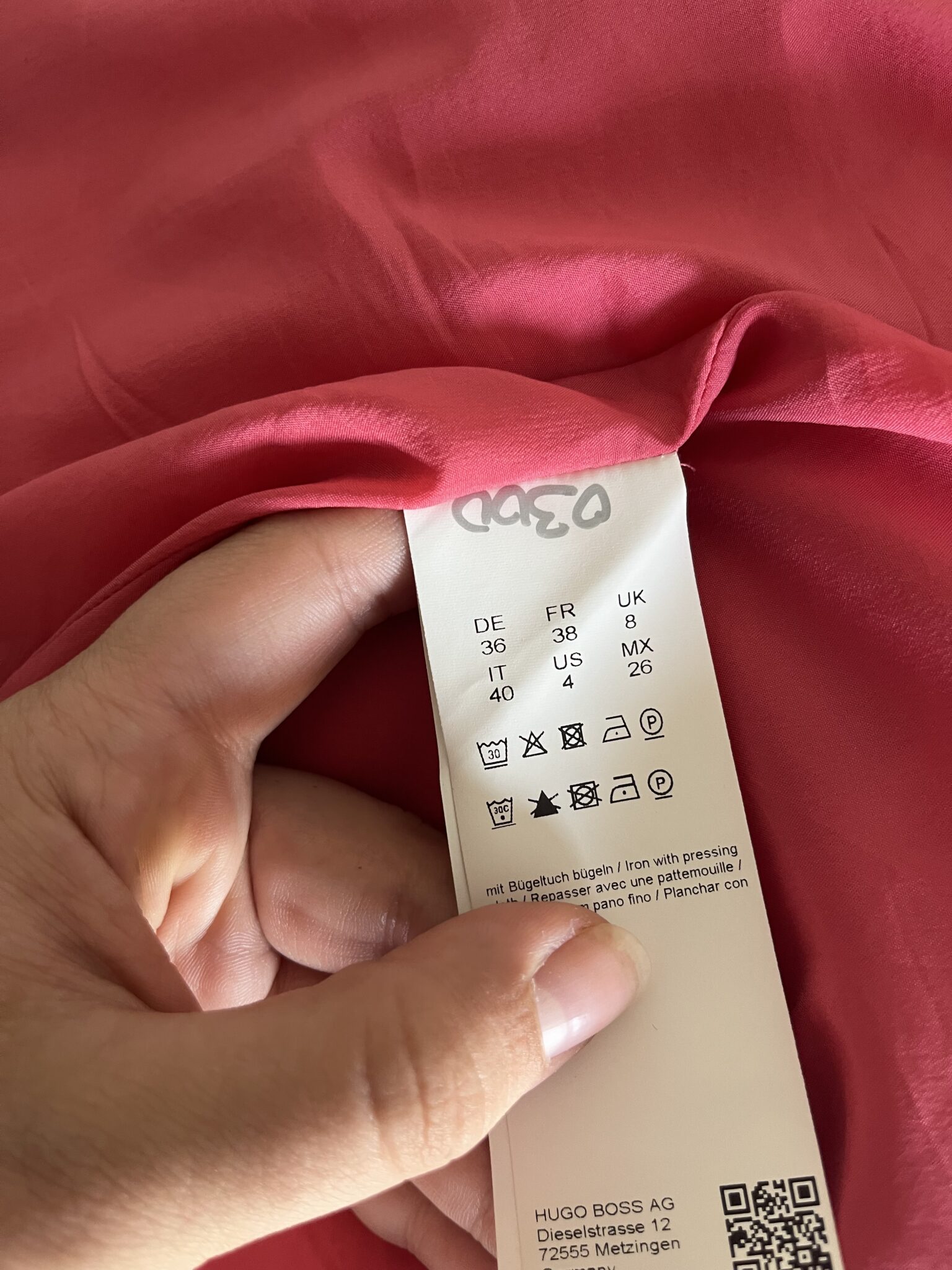 Image for Pink Hugo Boss dress