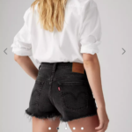 Thumbnail for Black Levis ribcage shorts