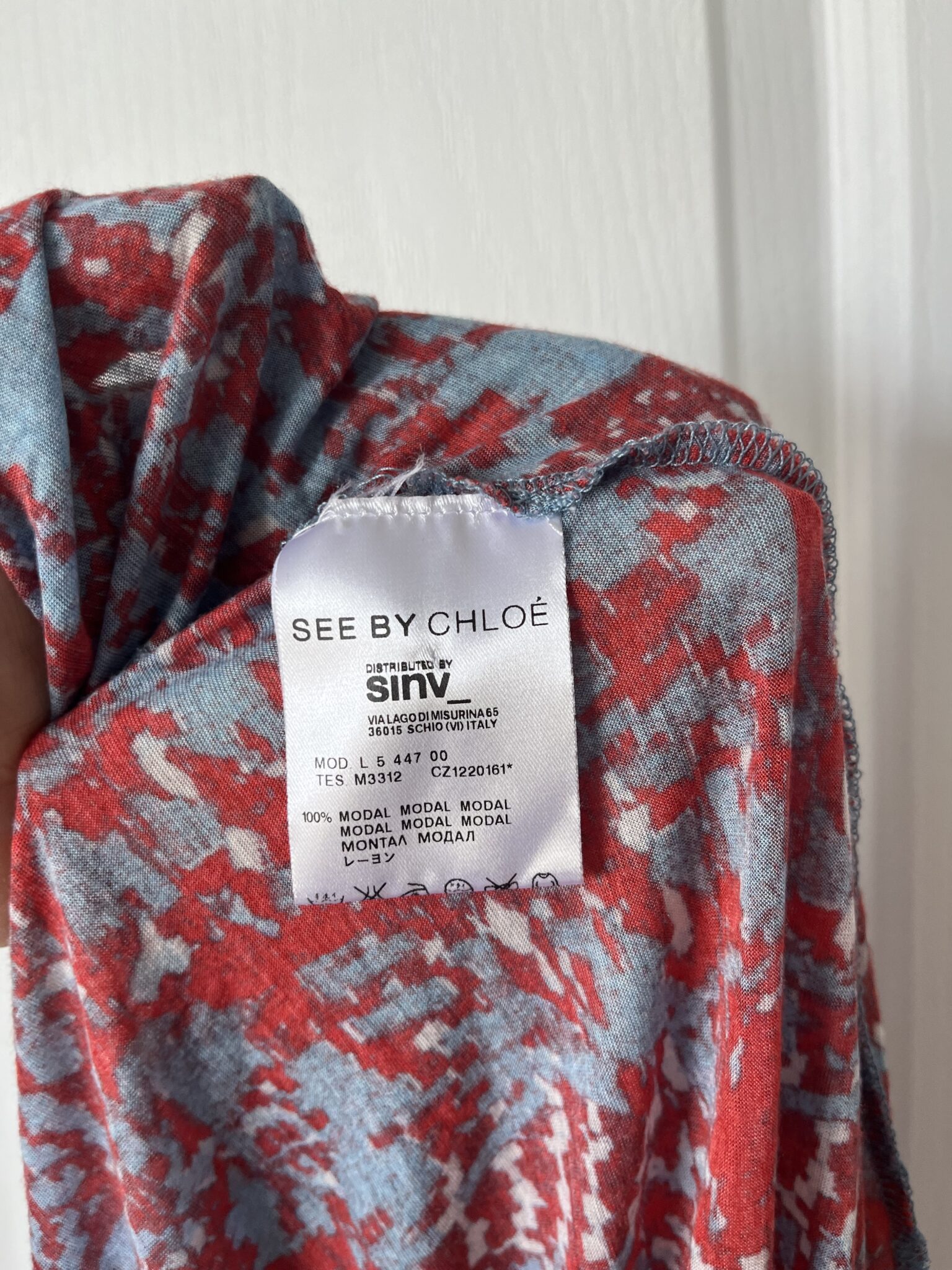 Image for See by Chloé patterned flowing dress