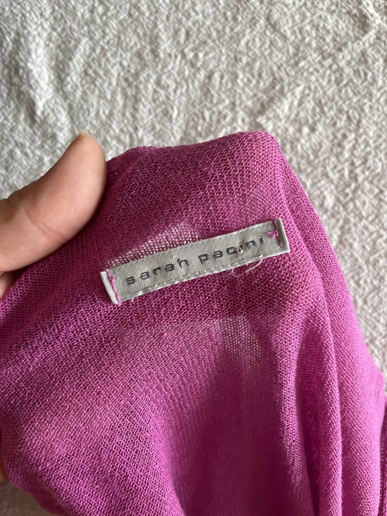 Image for Sarah Pacini violet pink cardigan size S