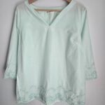 Featured thumbnail for Northen Reflections lightweight cotton mint green top