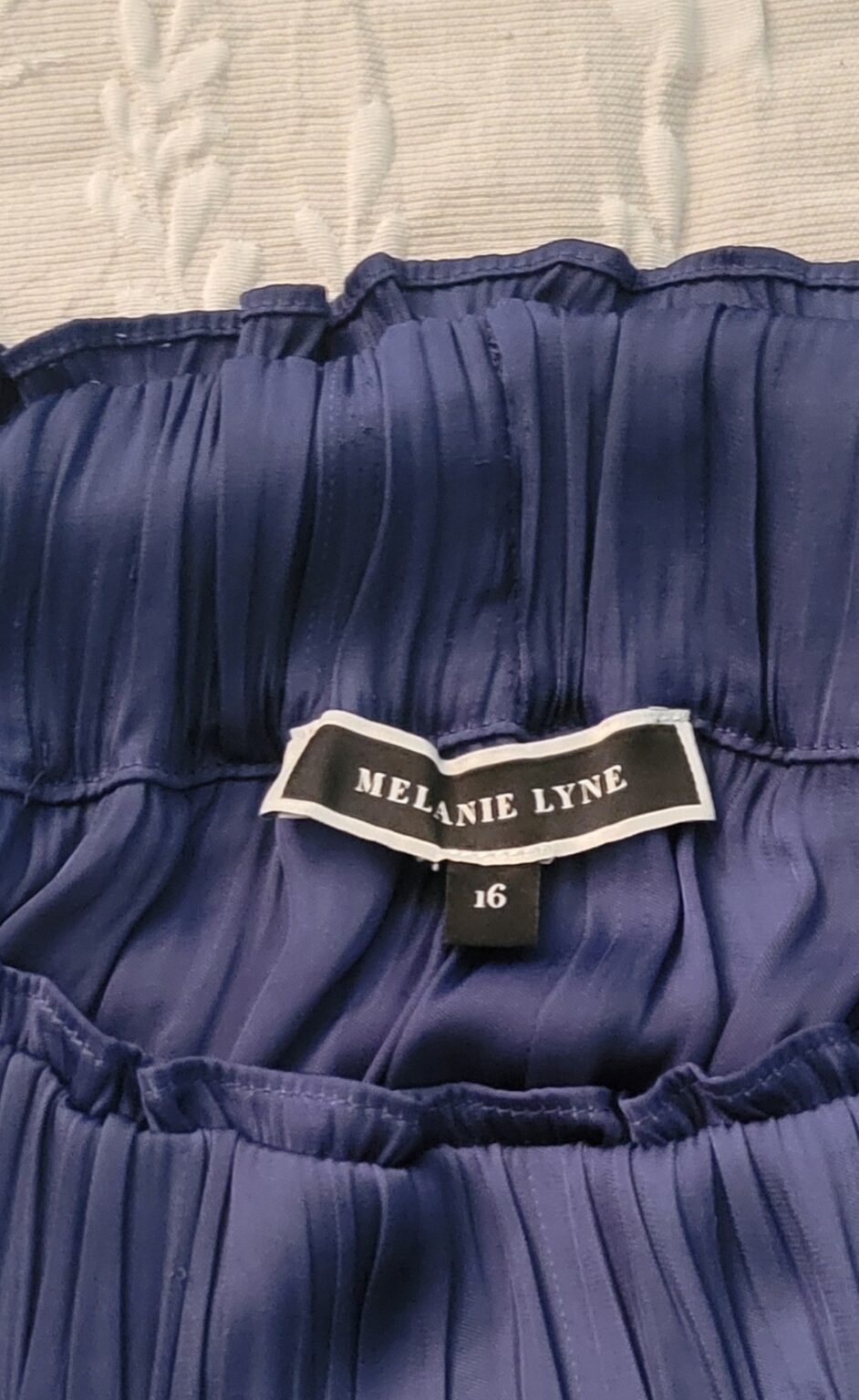 Image for Jupe satinée bleue