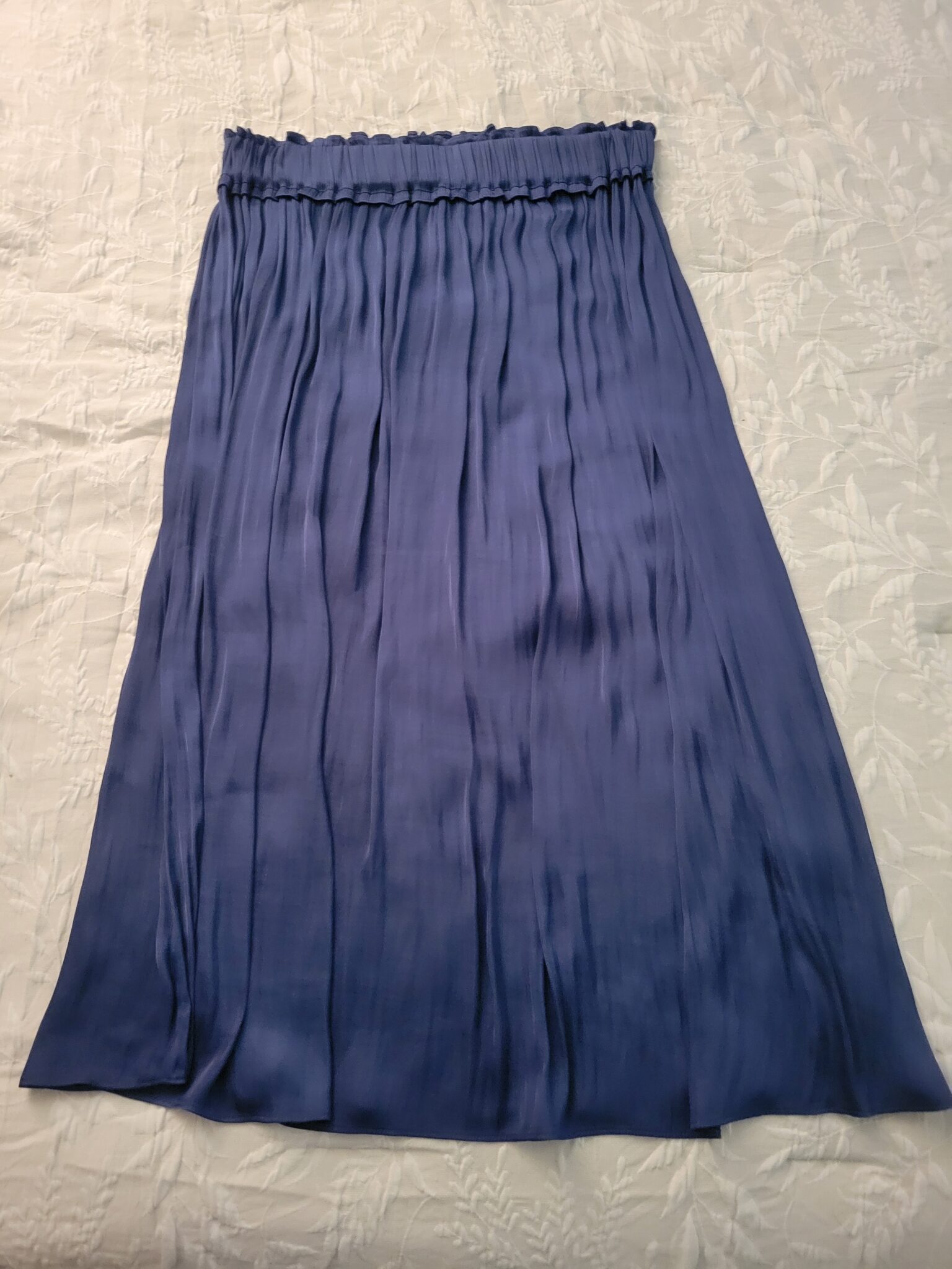 Image for Jupe satinée bleue
