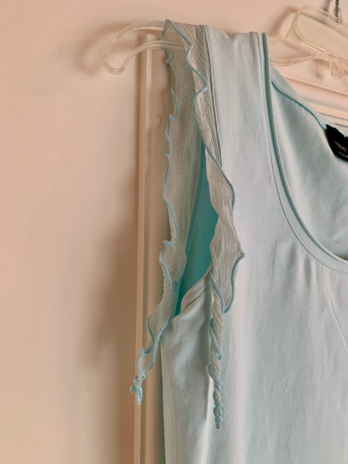 Image for Turquoise round-neck camisole