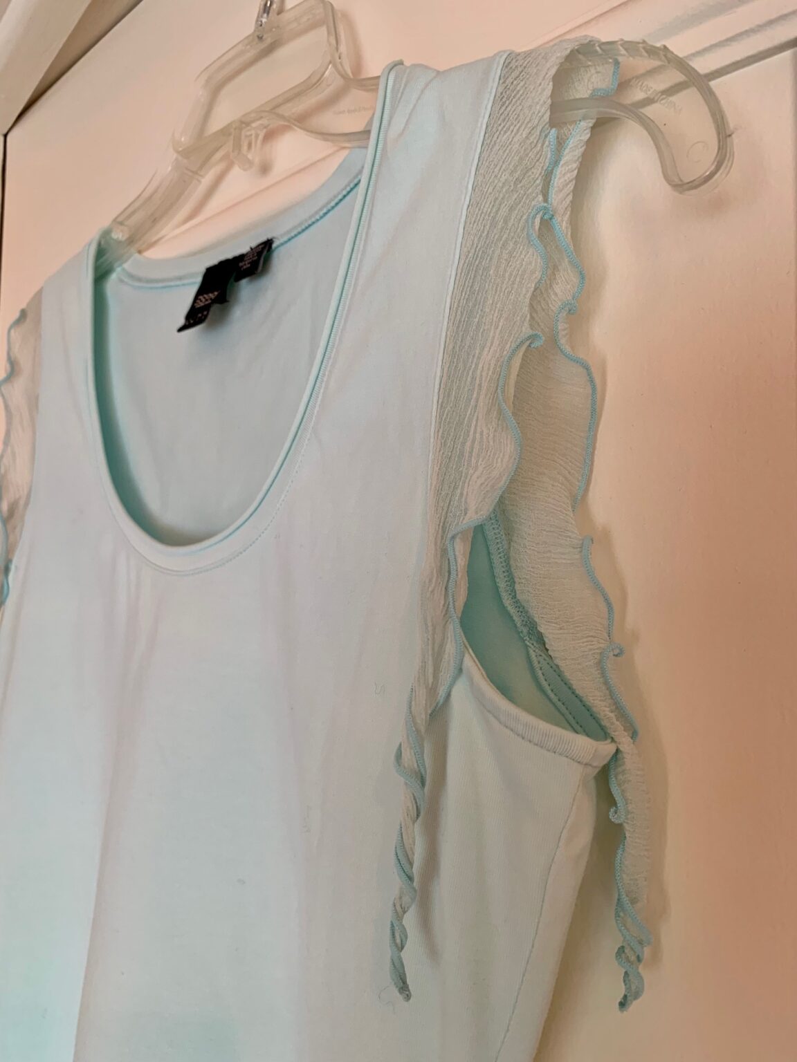 Image for Turquoise round-neck camisole
