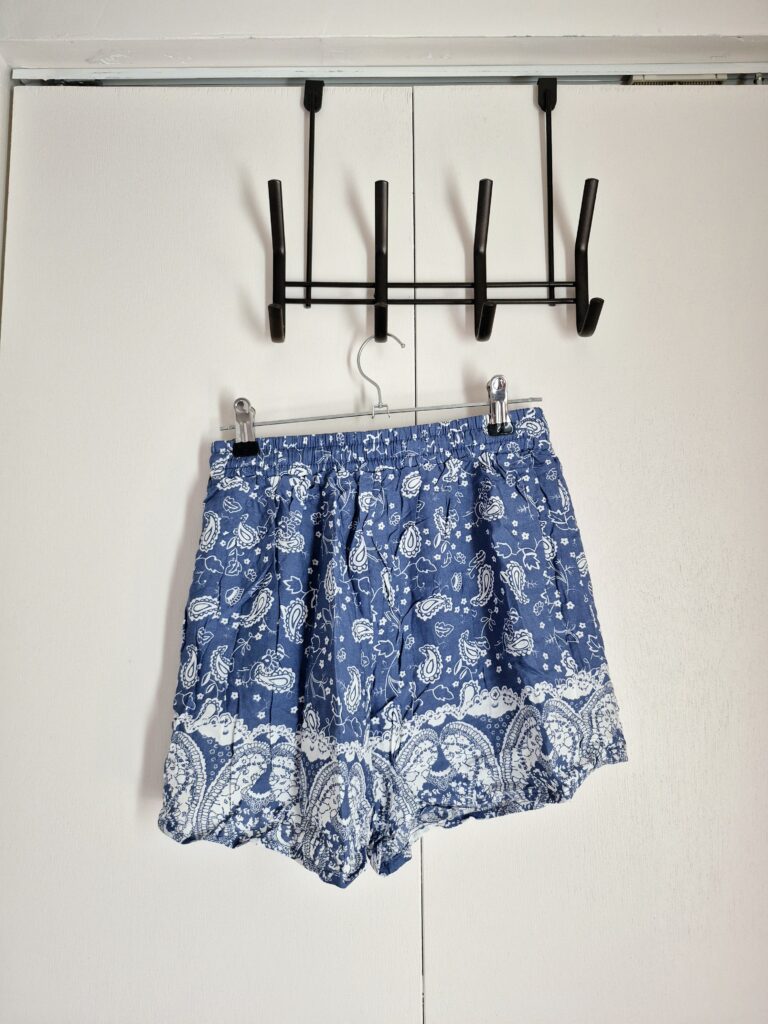 Image for Blue high waist shorts Small