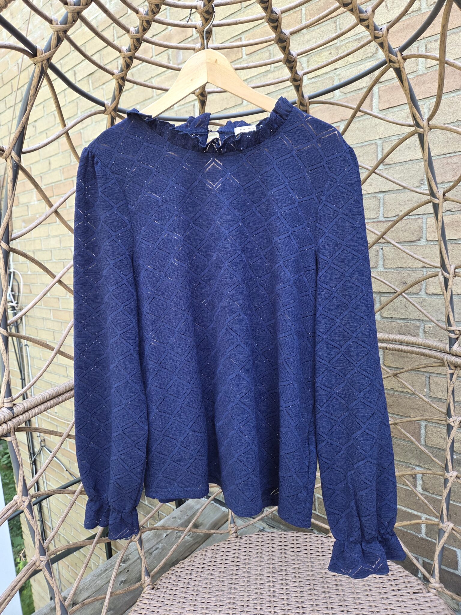 Featured image for Blumind- Joli haut en pointelle en losange