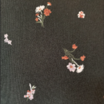 Thumbnail for ICONE - Large black short blouse short with lace plunging v-neck small flowers