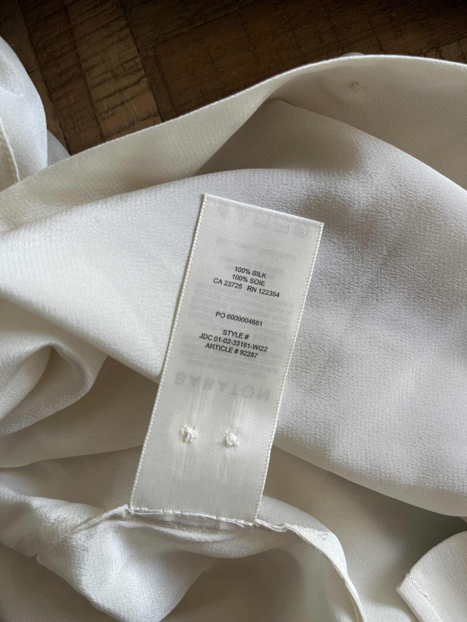 Image for Babaton 100% silk shirt size XS