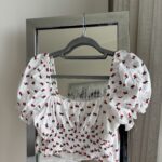 Thumbnail for Zara short-sleeved top with cherry motif