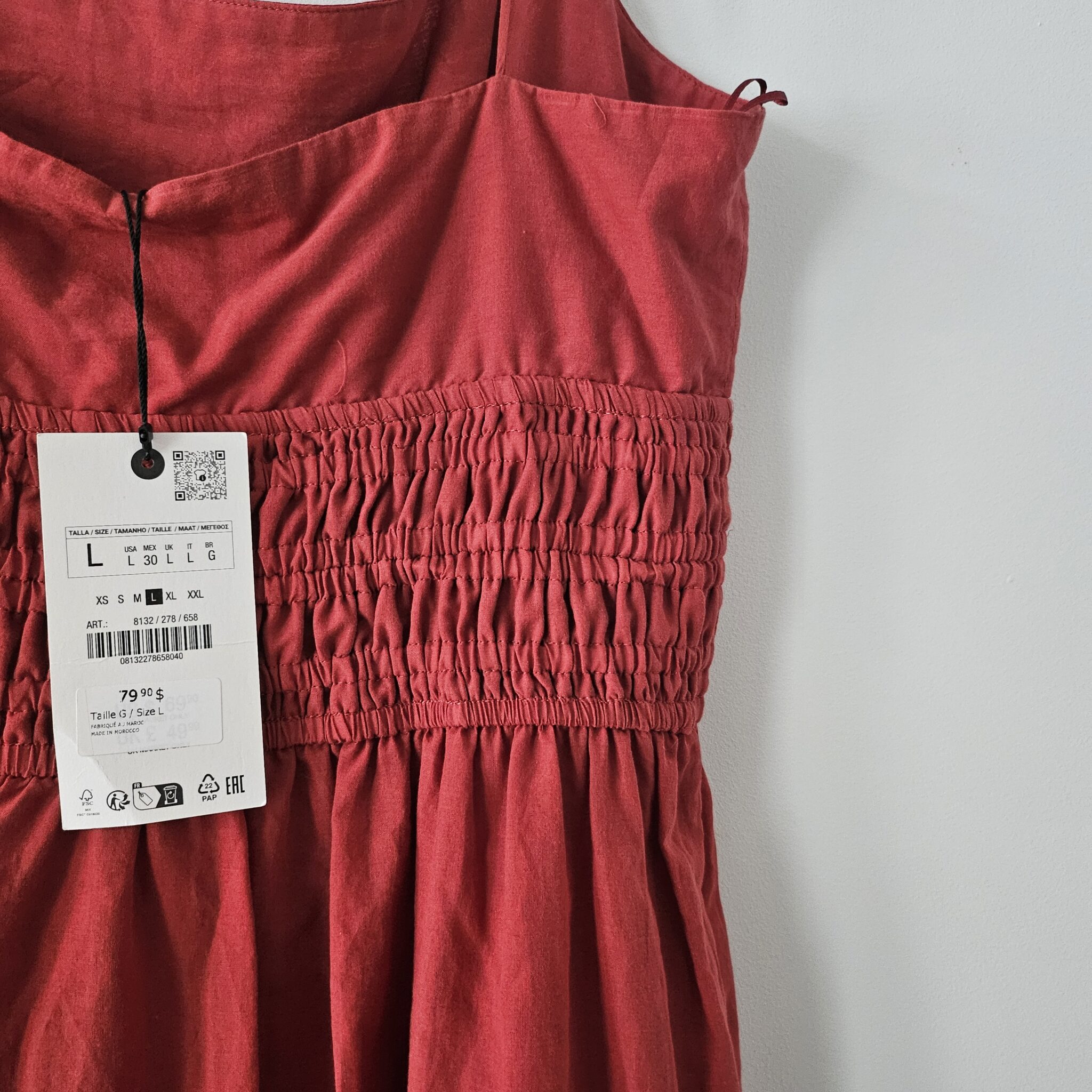 Image for Robe midi en coton
