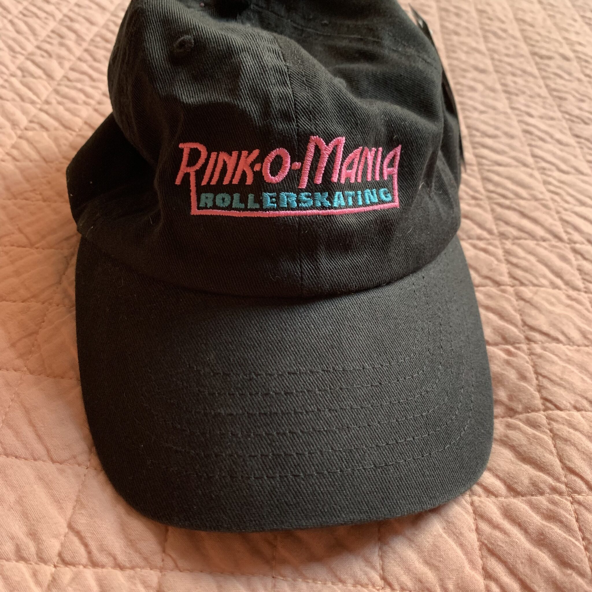 Image for Stranger Things - Black Strapback Embroidered Cap - Rink-o-Mania - Netflix Official