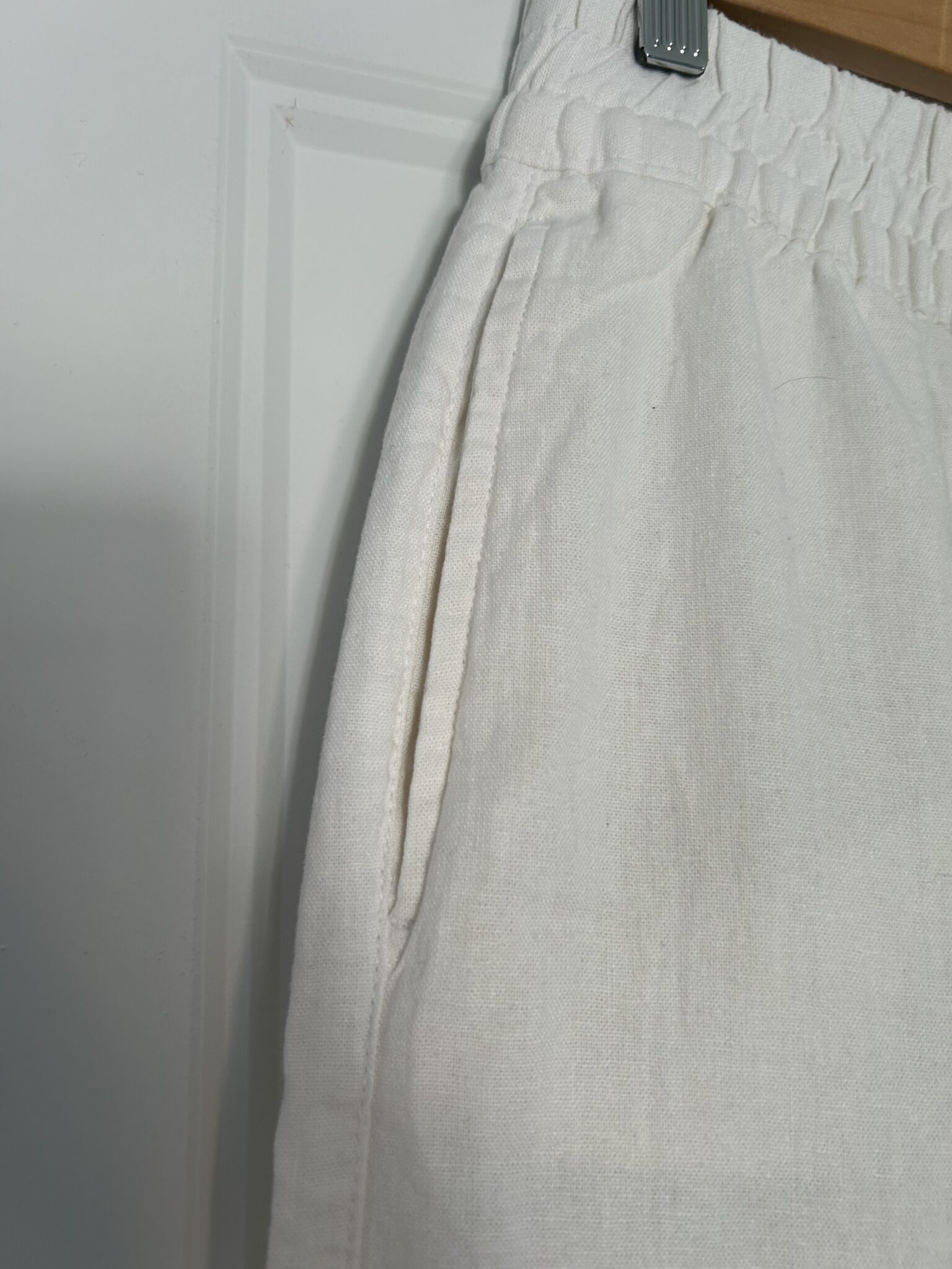 Image for Pantalon en lin blanc Old Navy