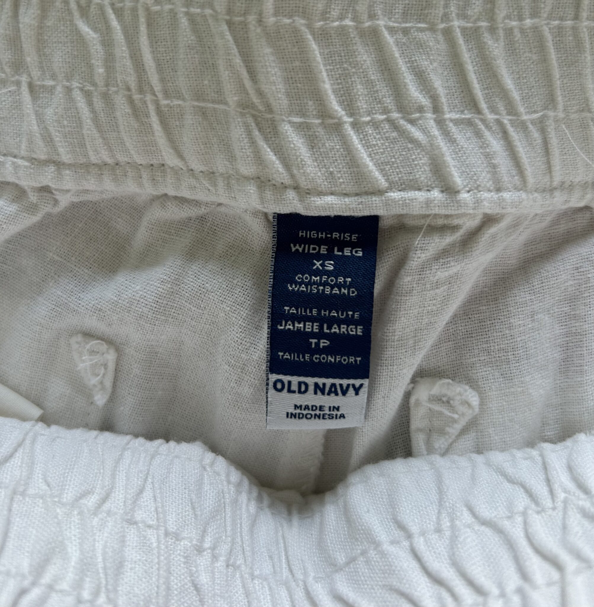 Image for Pantalon en lin blanc Old Navy