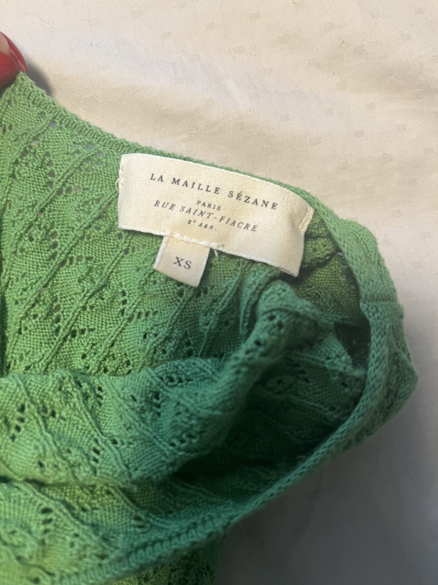 Image for Cardigan Sézane Adéla vert
