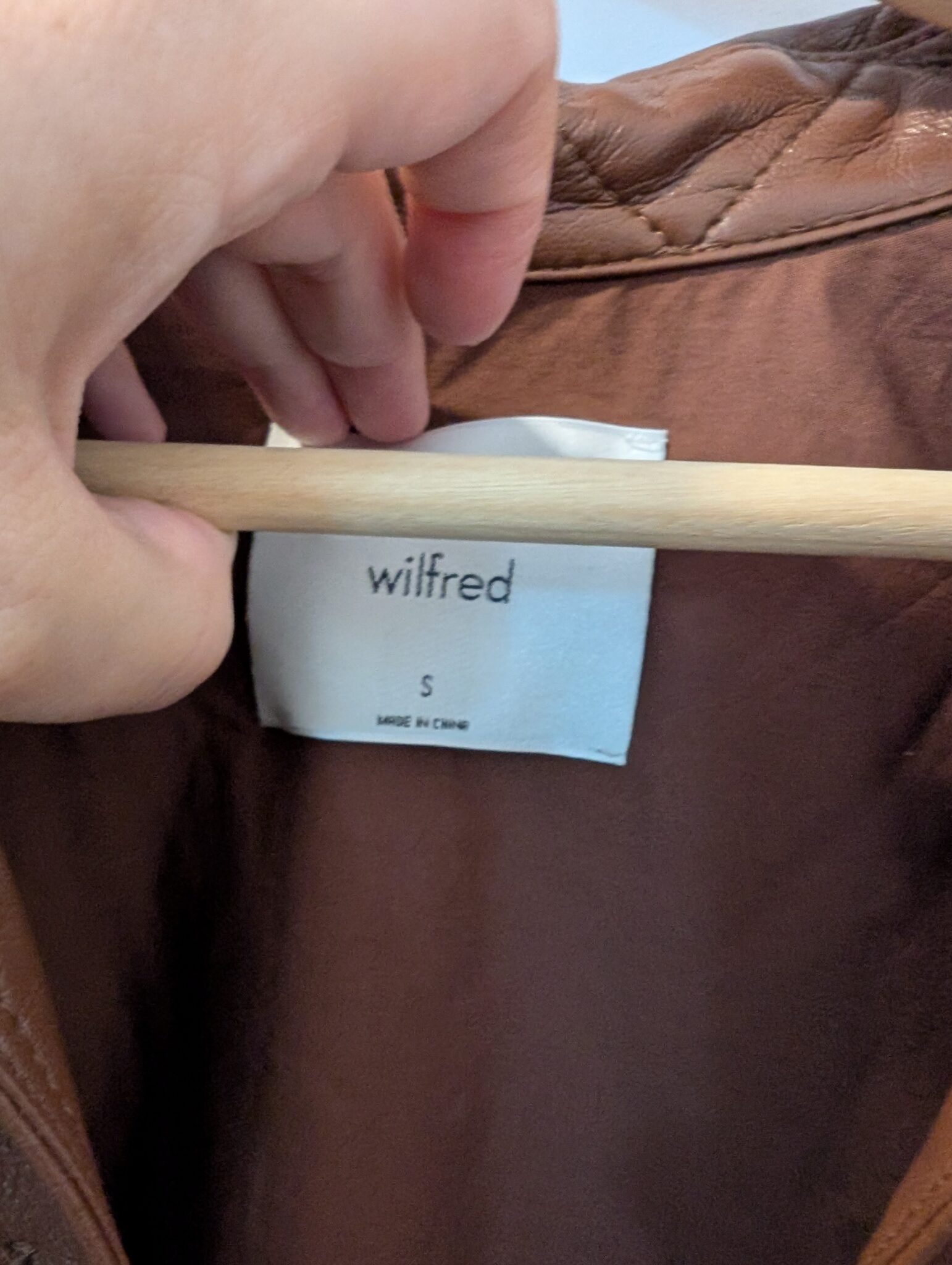 Image for Aritzia/Wilfred Veste Ganna Brun Sz S