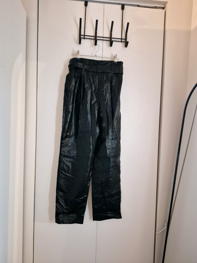 Image for Dynamite high-waisted imitation leather trousers size 0