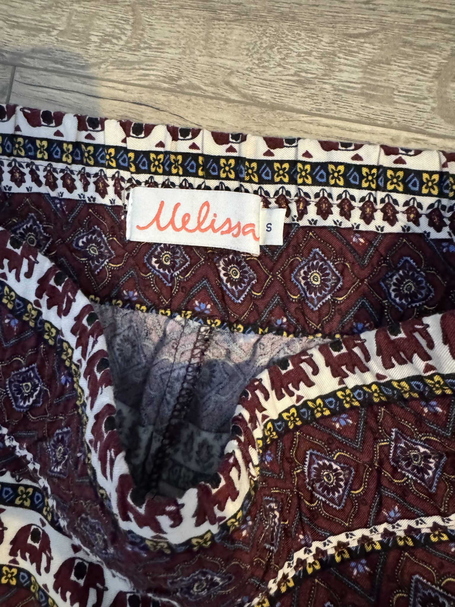 Image for XS - Pantalon large à motifs
